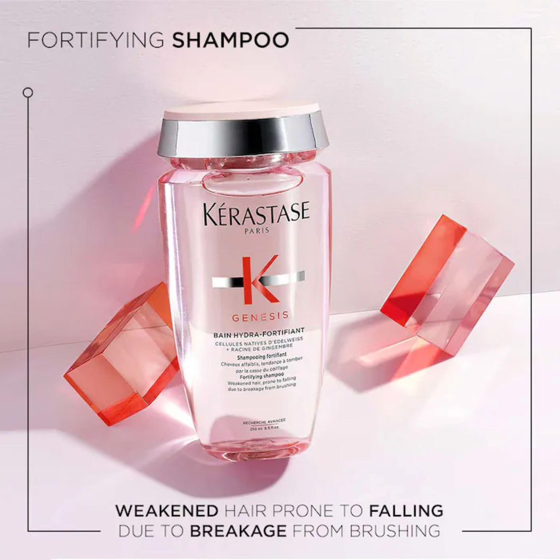 Kerastase Genesis Strengthening Shampoo, Conditioner & Heat Protecting Leave-In Treatment For Weakened or Damaged Hair - Moisturizes, Adds Shine and Protects Against Breakage