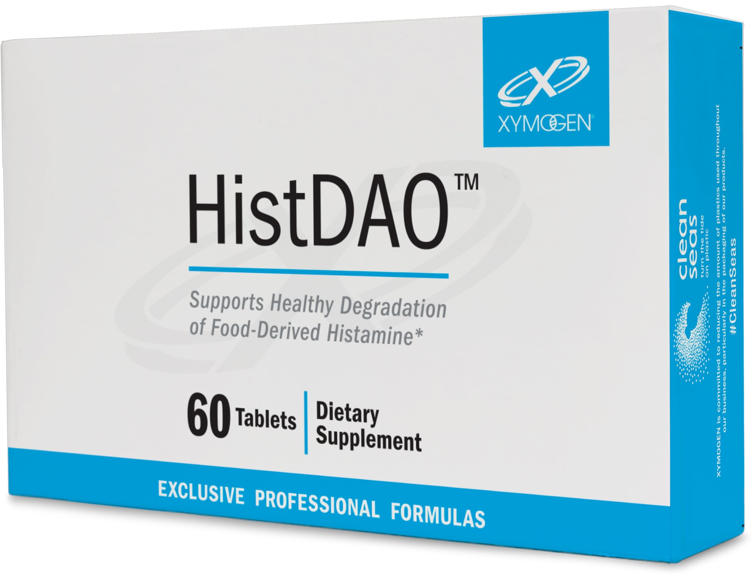 XYMOGEN HistDAO - DAO Enzyme Supplement to Supports Healthy Degradation of Food-Derived Histamine - Diamine Oxidase for Digestive Health 20,000 HDU Per Serving (60 Tablets)