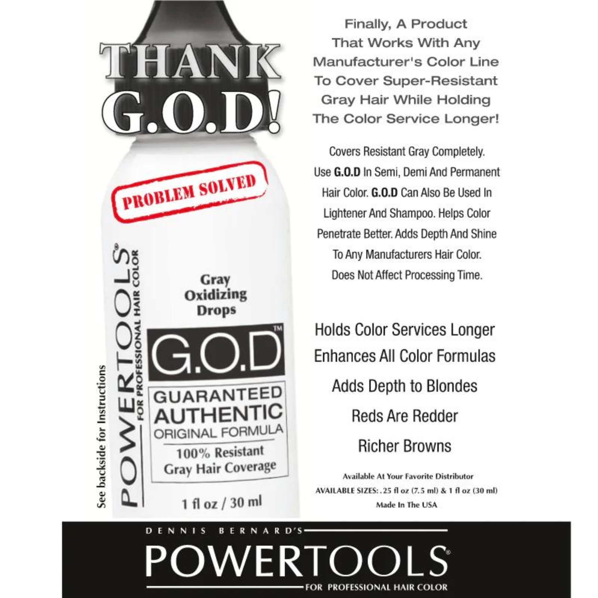 Dennis Bernard POWERTOOLS GOD - Gray...