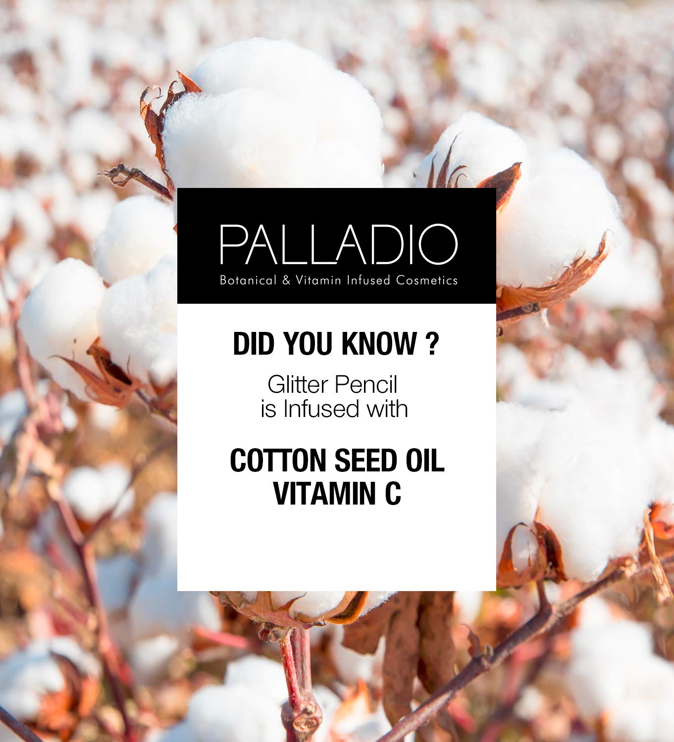 Palladio Beauty GLITTER PENCILS 0.039 oz, Brown Sparkle, 1.106 g