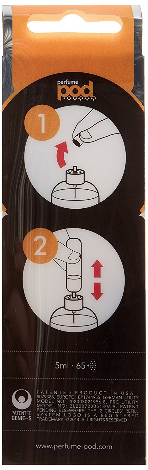 Perfume Pod Refillable Sprayer Unisex, Gold, 0.2 oz.