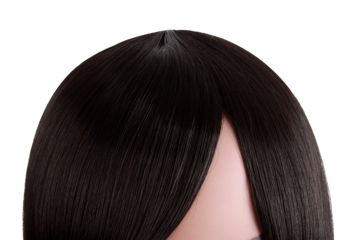 MapofBeauty 30cm/12 Synthetic Straight Wig (Black)