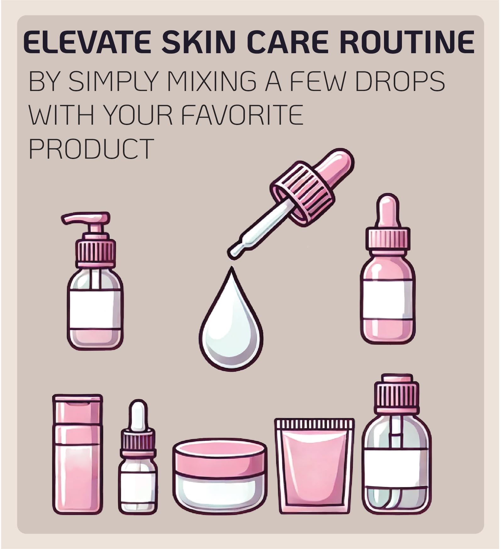 Korean Bakuchiol Concentrate Mix 2 Drops In Any Step of Your Skin Care Routine Retinol Alternative Non GMO Vegan Certificate Safe Natural Botanical Antioxidant Cold Pressed 10000ppm 30ml