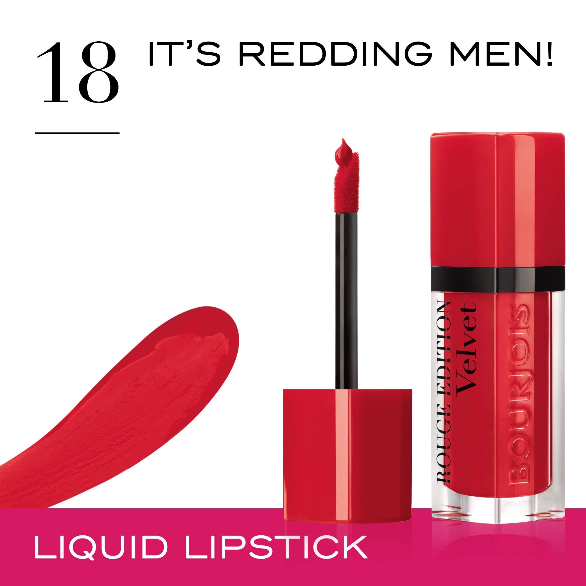 Bourjois Rouge Edition Velvet Matte Lipstick, It's Redding Men by Bourjois by Bourjois