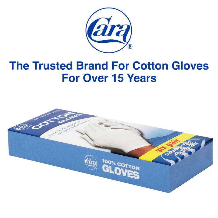 Al Lehrhoff Sales 6 Pack, Small: Cara Cotton Gloves - Small 6 Pack