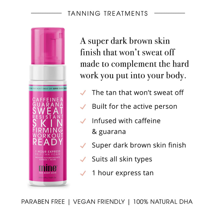 Workout Ready Self Tanner Foam - sweat resistand long lasting self tan