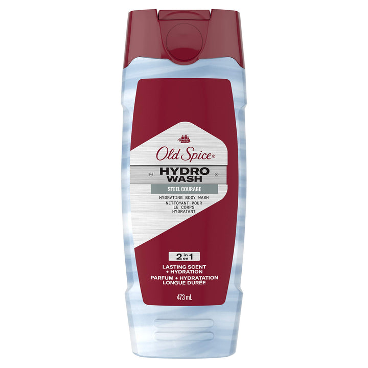 Old Spice Hydro Body Wash Hardest Working Collection Steel Courage, 16.0 oz