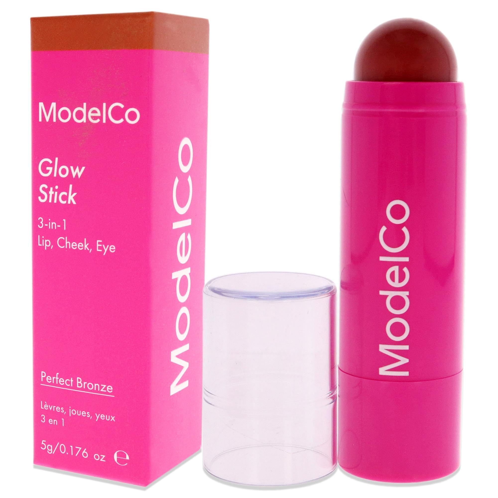 MODELCO Glow Stick - Perfect Bronze - Luminous & Radiant Cream Highlighting Crayon - Long-Wearing Formula for the Face, Lips, & Eyes - 0.1 oz.