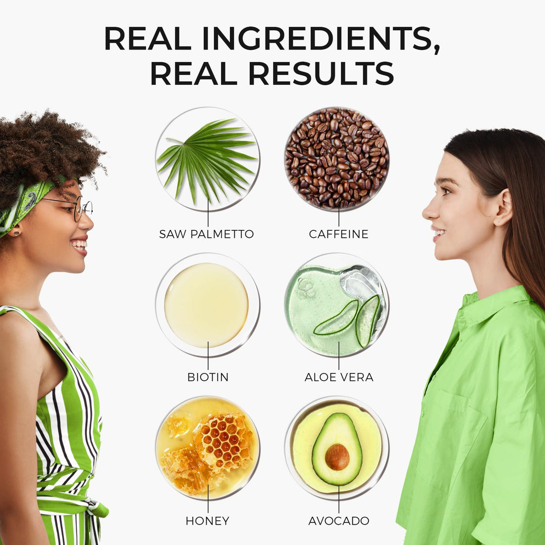 25+ Ingredients for Hair Regrowth: Saw Palmetto, DHT Blockers,Strengthening Shampoo – Onion, Avocado, Olive Oil, Green Tea, Biotin, Caffeine – Minoxidl for Men & Women Champu Anticaida