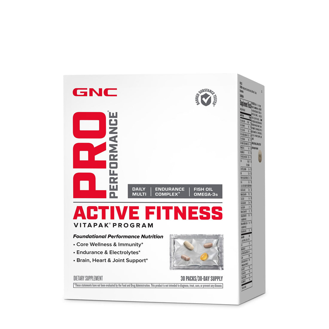 GNC Pro Performance Active Fitness Vitapak Program | 30 Servings