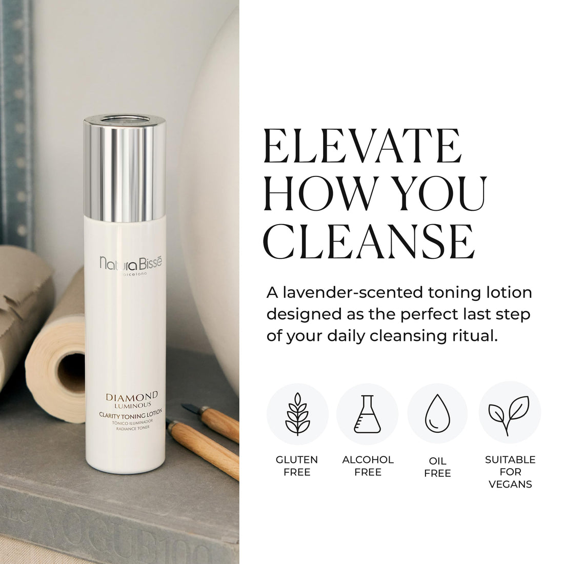 Natura Bisse Diamond White Clarity Toning Lotion, 7.0 fl. oz.