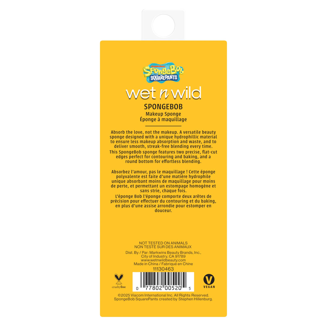 wet n wild Makeup Sponge – 3D Beauty Blender for Foundation, Contouring & Baking – SpongeBob SquarePants Edition