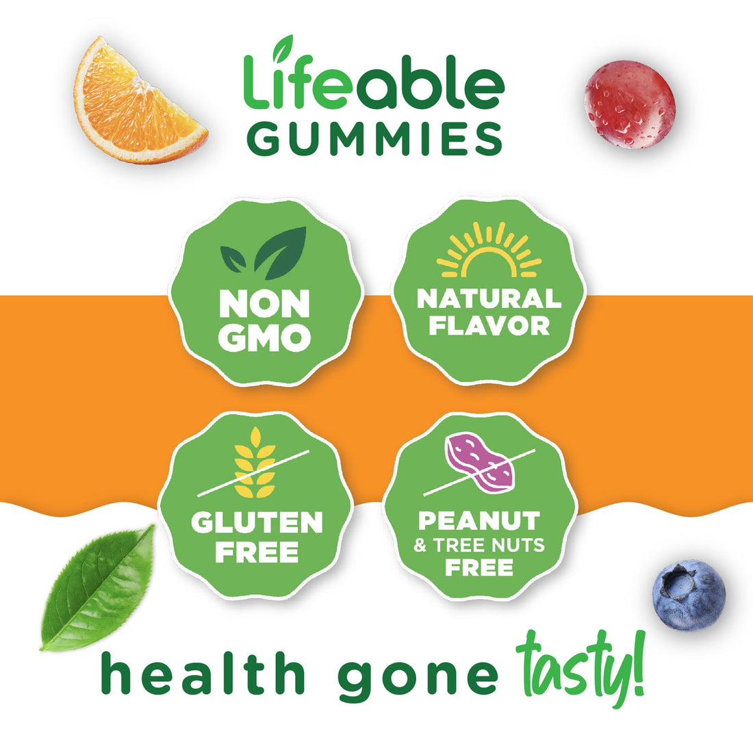 Lifeable Kids Calcium Magnesium Zinc Gummies | Calcium with Vitamin D3 | Great Tasting Calcium Supplements for Kids | Kids Calcium Gummies for Bone Health | Magnesium Calcium for Kids | 90 Gummies