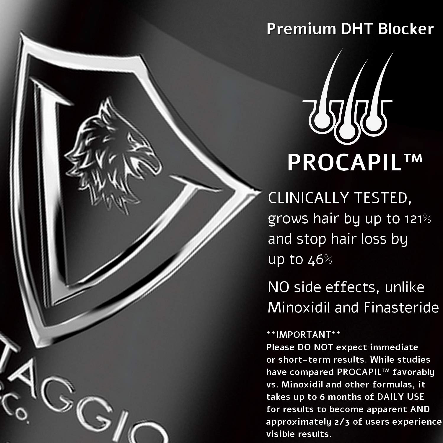 Hair Loss Conditioner for Men – Boosts Hair Growth and Thickening – DHT Blocker Fights Thinning and Alopecia – PROCAPIL Premium Formula with Castor Oil, Shea Butter, Argan Oil, Aloe Vera – 13.5 oz…