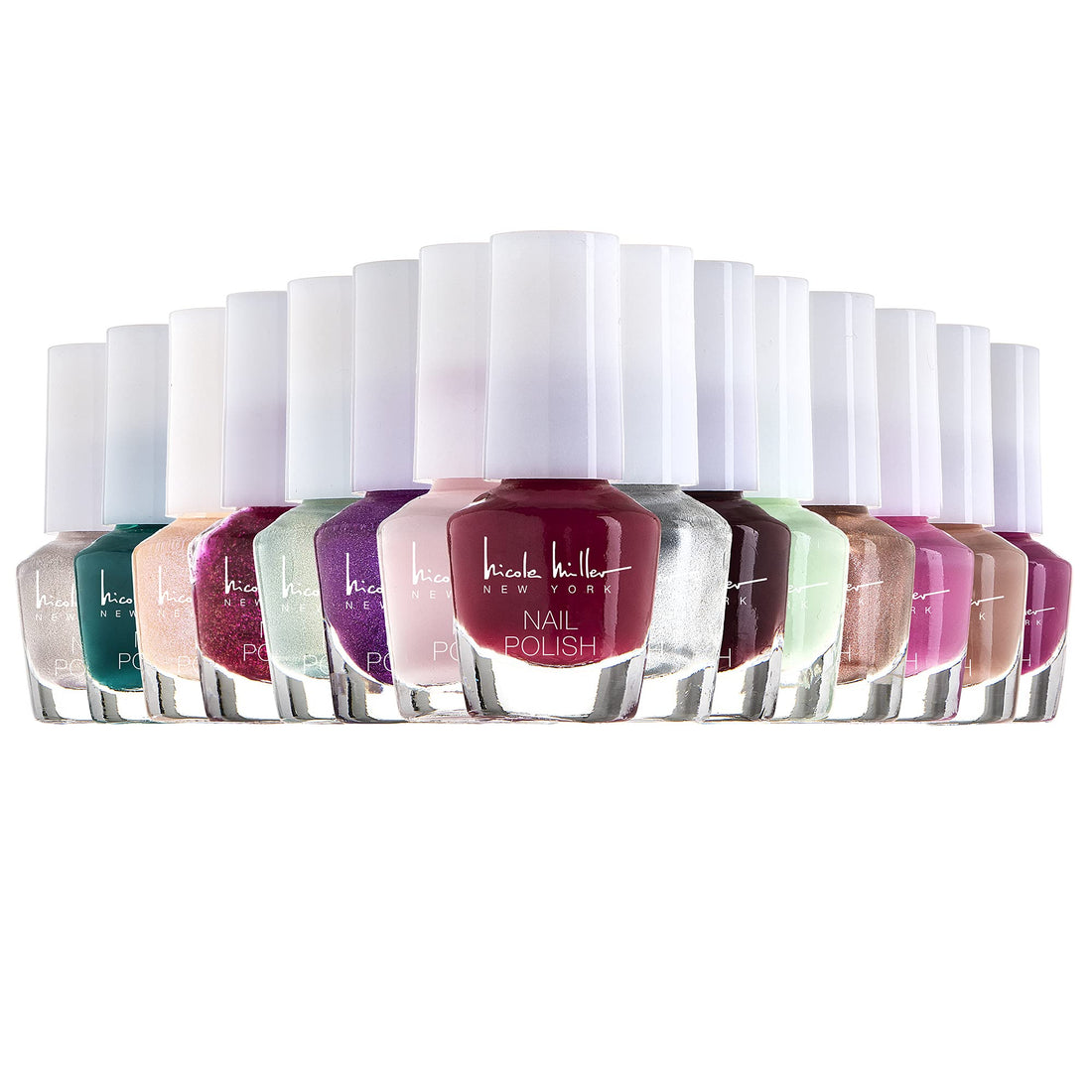 Nicole Miller New York Nicole Miller Mini Nail Polish Set/Floral Collection /15 Metallic And Trendy Colors