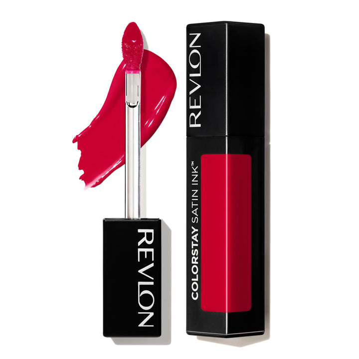 Revlon ColorStay Satin Ink Liquid Lipstick, Longwear Rich Lip Colors, Formulated with Black Currant Seed Oil, 019 My Own Boss, 0.17 fl. oz.