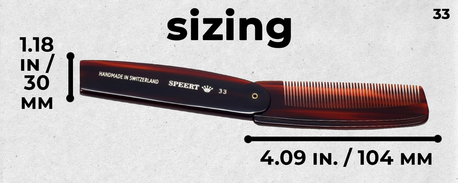 Hand-made tortoise comb #33