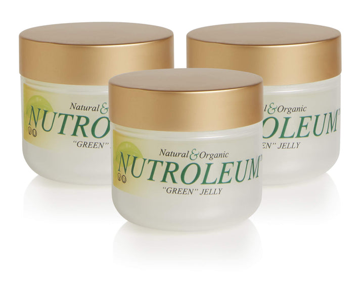 Nutroleum - Natural Petroleum Jelly Alternative - Water Soluble - 3oz Jar (3 Pack)