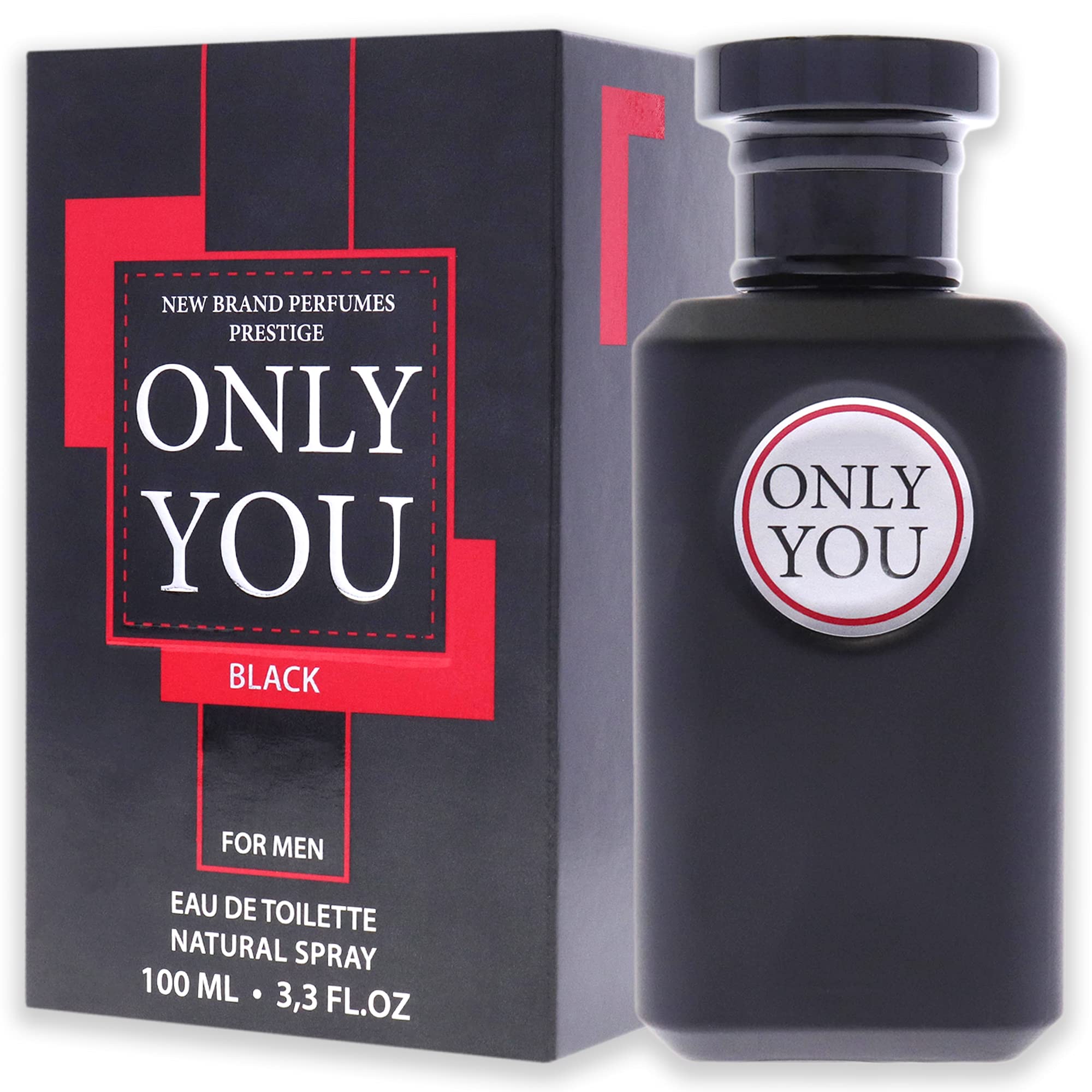 NEW BRAND PERFUMES Edt only you black (m) 100 ml spr, 3.30 Fl Oz