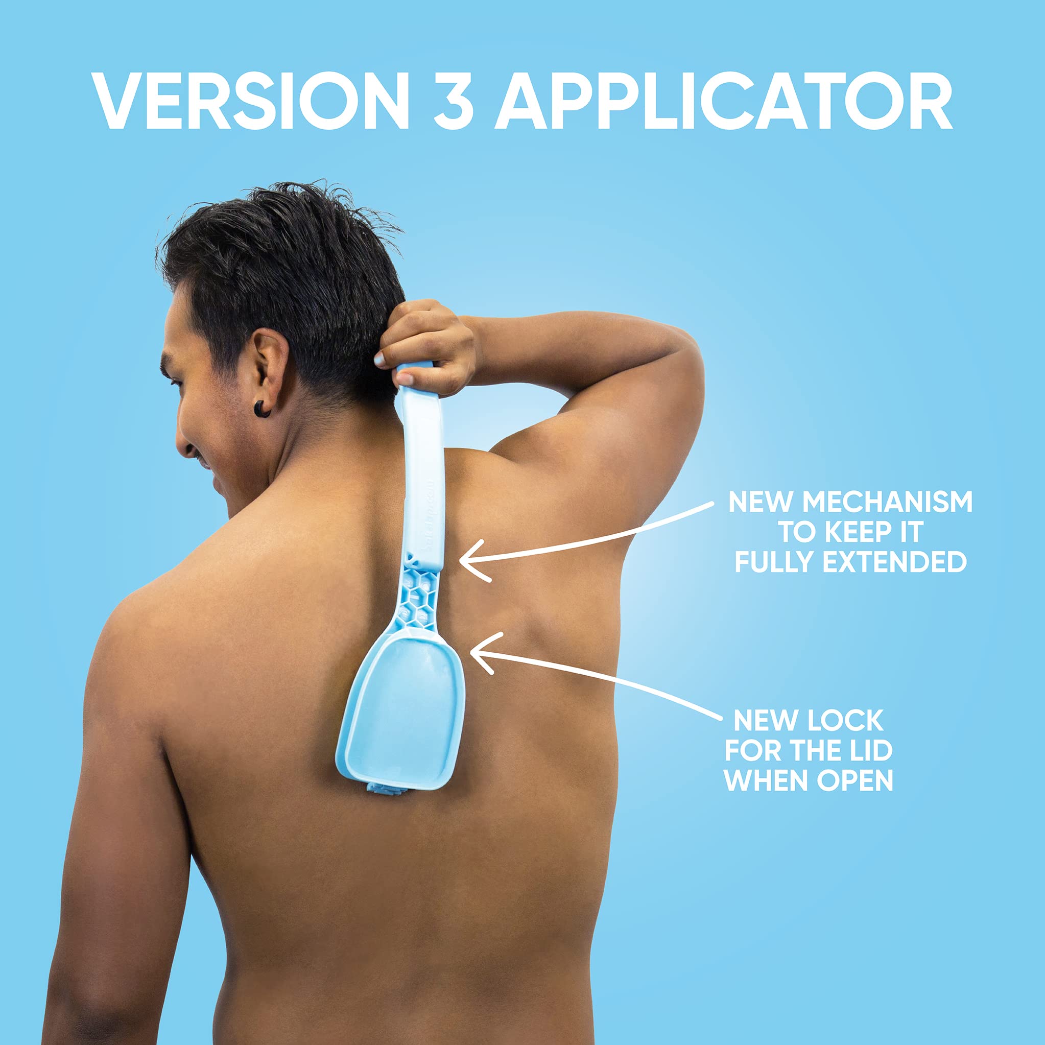 Bakslap - Lotion Applicator for Back & Body for Sunscreen, Self Tan and Medical