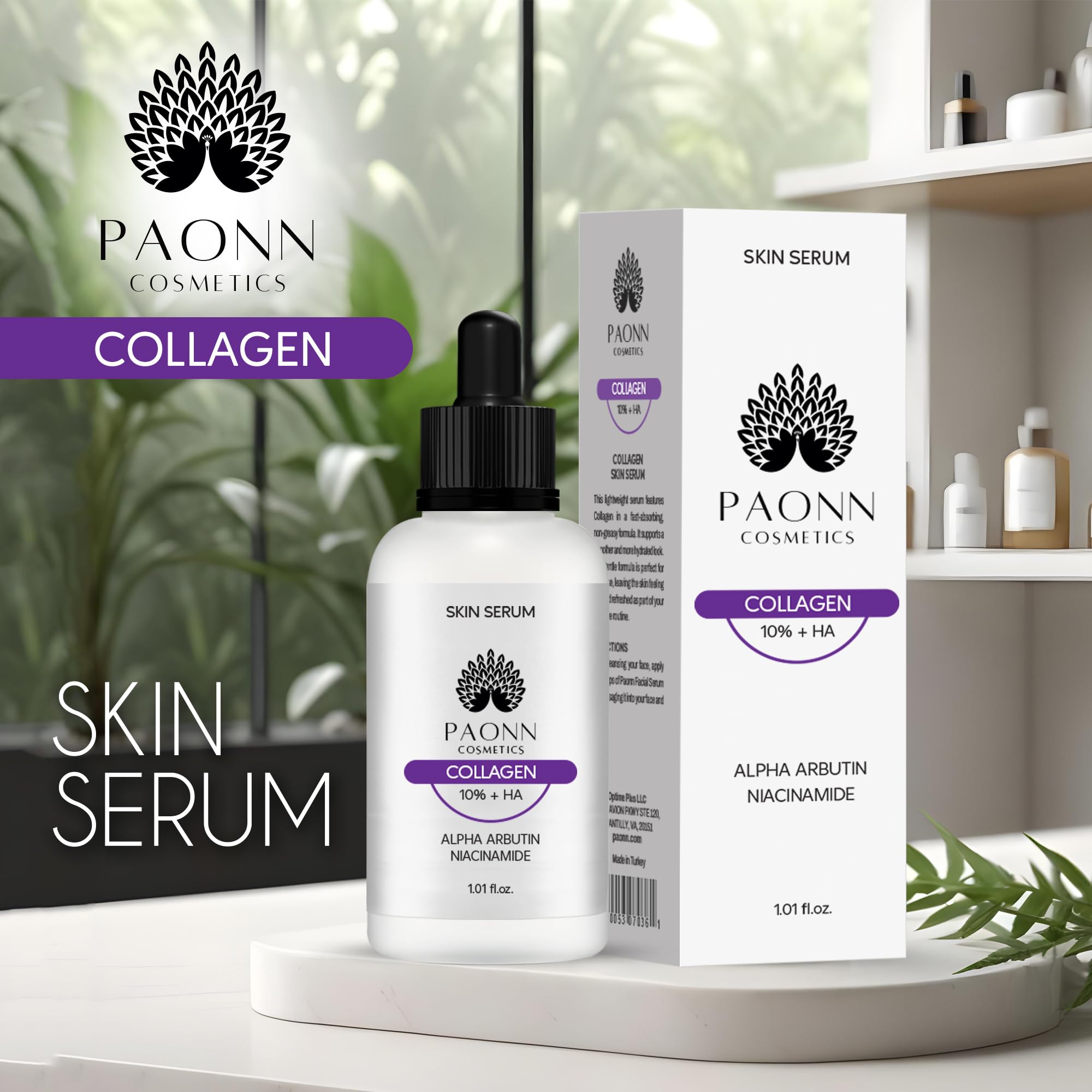 Collagen Serum for Face, Firming & Hydrating Facial Serum, Lifting and Reducing Wrinkles Effect, Smoothing Fine Lines, Youthful Radiance Boost