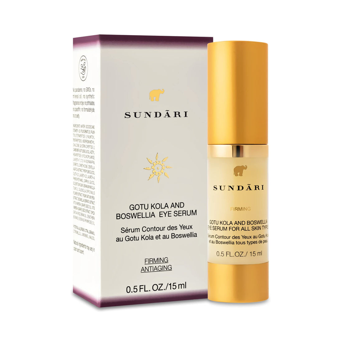 Sundari Gotu Kola and Boswellia Firming Eye Serum, 0.5 Ounce