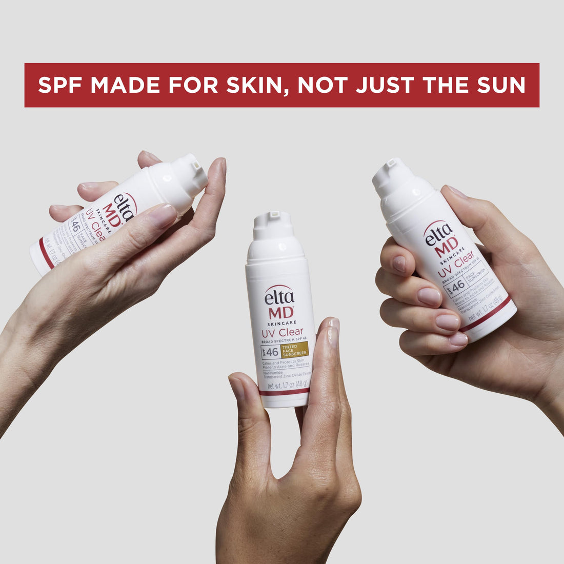 EltaMD UV Physical Tinted Sunscreen for Face, SPF 41 Tinted Sunscreen, 100% Mineral Active Sunscreen, 3.0 oz Tube
