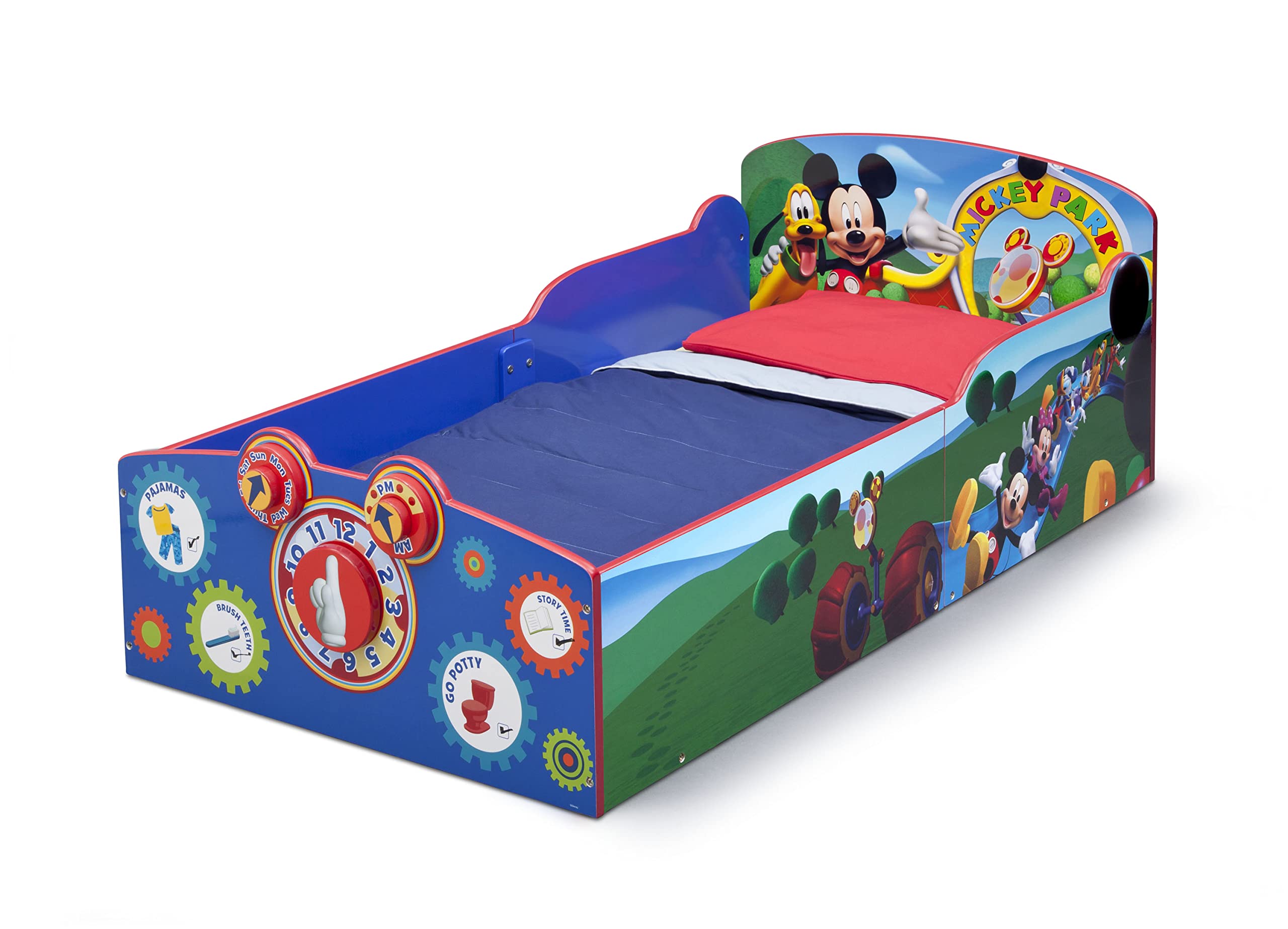 Delta Children Interactive Wood Toddler Bed, Disney Mickey Mouse