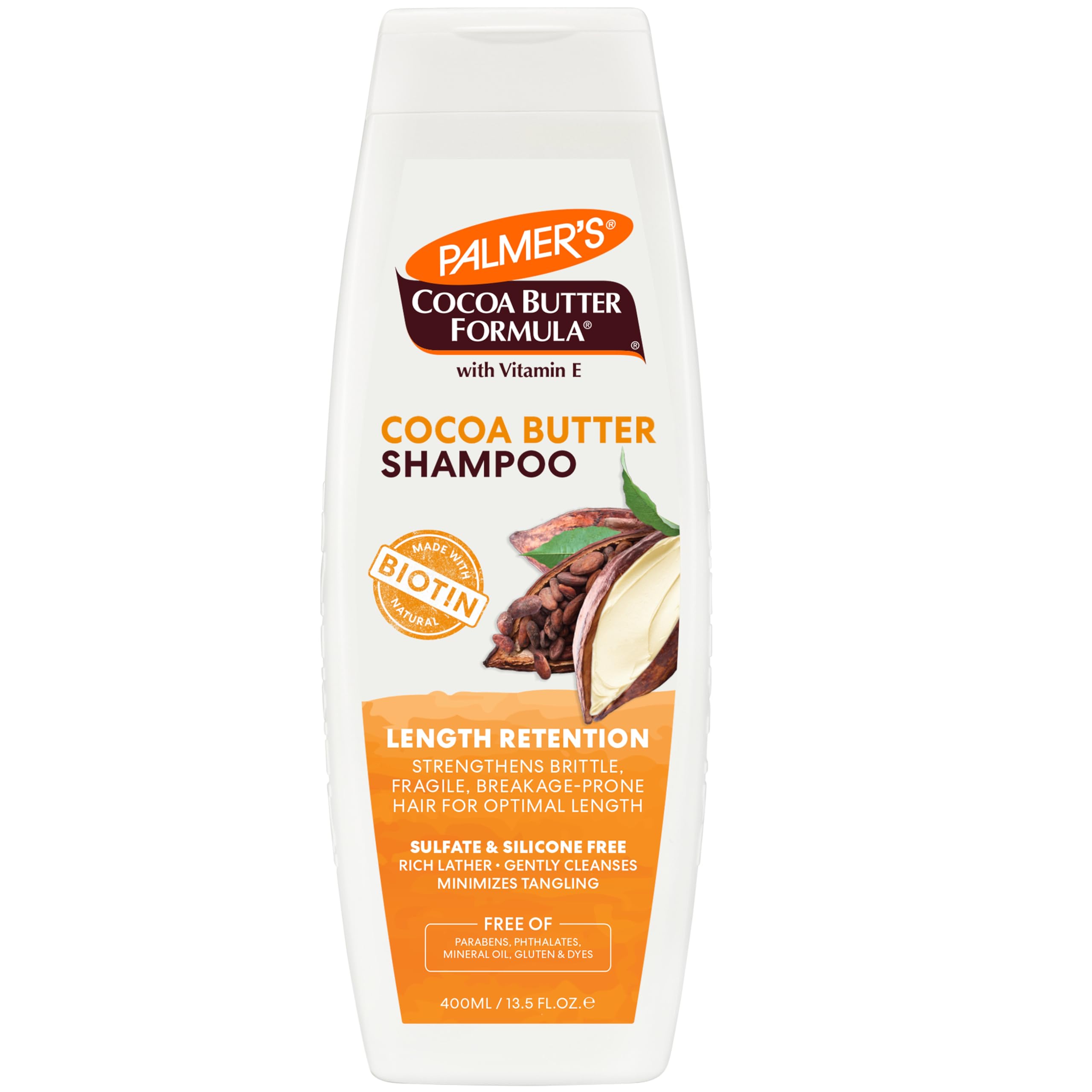 Palmer's Cocoa Butter Formula Biotin Length Retention Shampoo, 13.5 Fl Oz