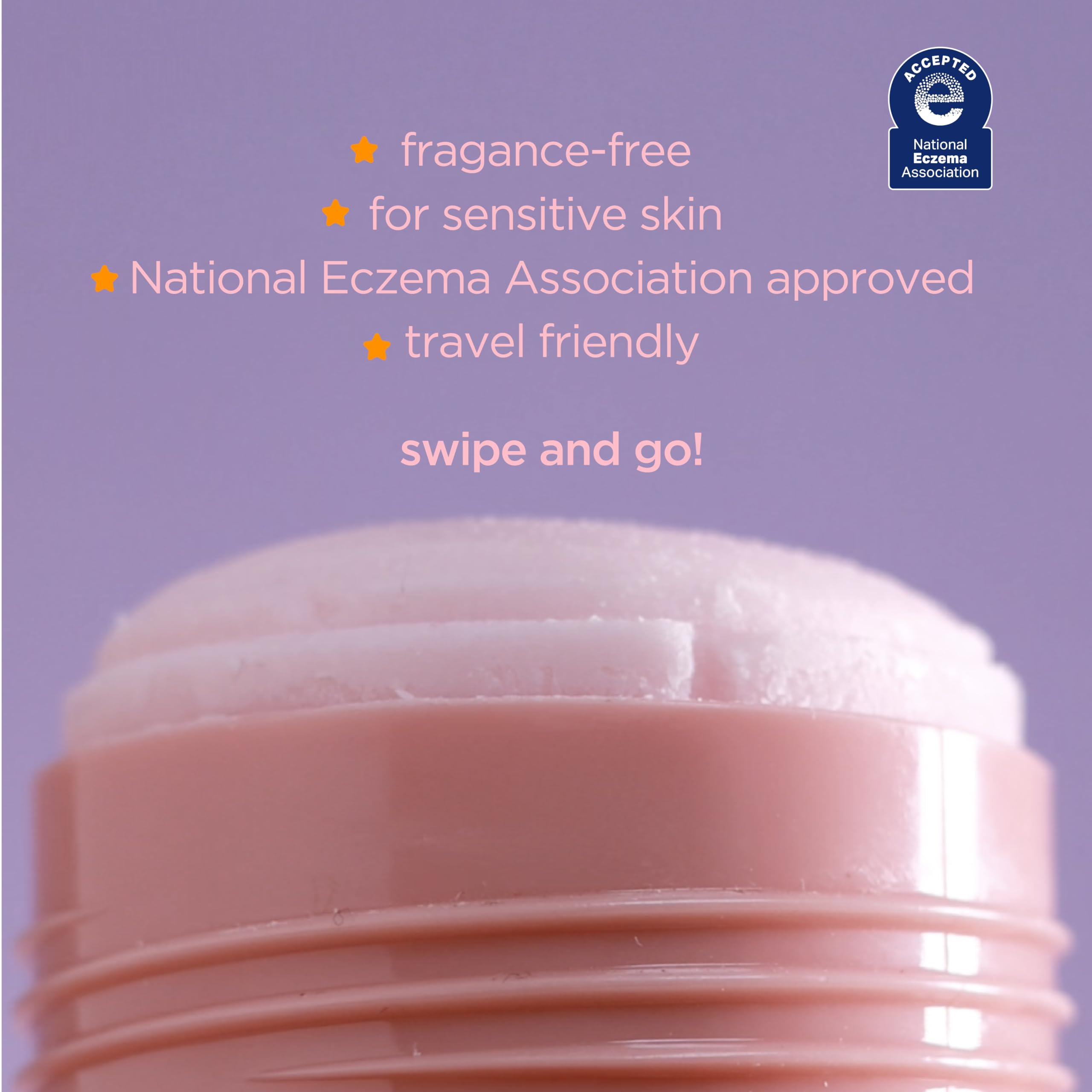 HANNI Fatty Body Moisturizer Stick with Fatty Acids, Travel Size Friendly Solid Lotion for Plumping and Hydration, Fragrance-Free and Safe for Sensitive Skin, 2.5 oz