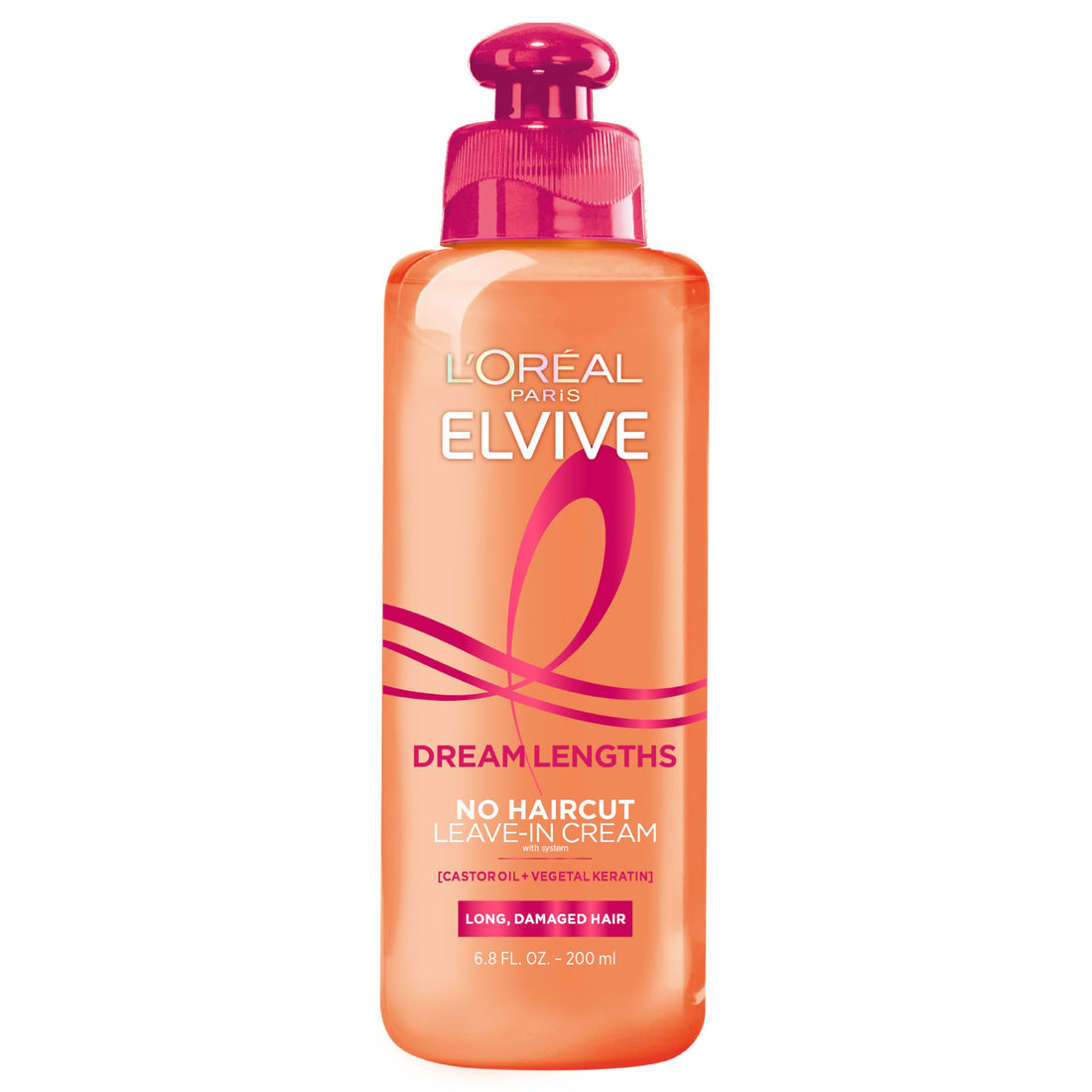 L'Oreal Paris Elvive Dream Lengths No Haircut Cream Leave In Conditioner, 6.8 fl. oz.
