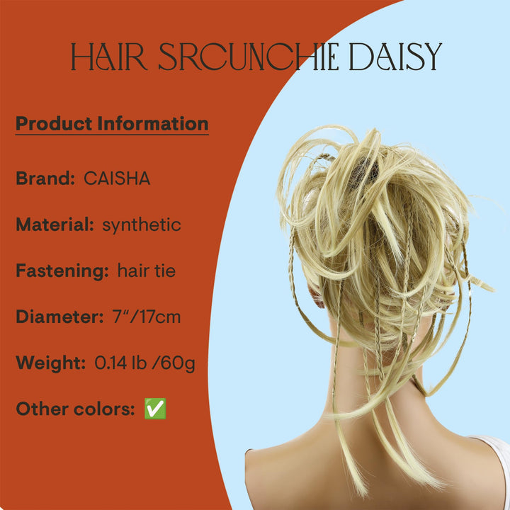 PRETTYSHOP Hairpiece Hair Rubber Scrunchie Scrunchy Updos VOLUMINOUS Wavy Messy Bun lightblond # 24T613 G4D