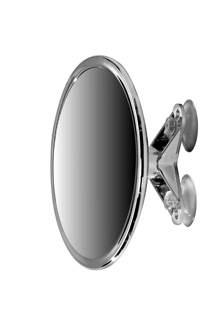 6 Suction Mount Mirror - 5X Magnifying Vanity Makeup Mirror with 3-Point Super Suction, Pivoting, Rotating and Locking Suction