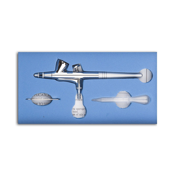 Pinkiou Mini Airbrush Makeup Spary Gun 0.4mm Needle Air Brush for Nail Temporary Tattoo (Single Gun)