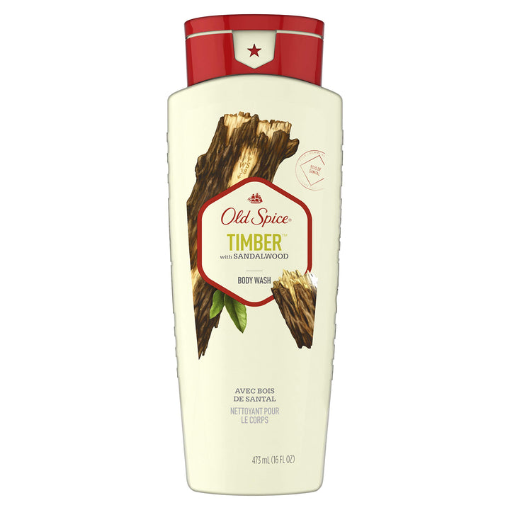 Old Spice Fresher Collection Men's Body Wash, Timber Scent, 16.0 Fluid Ounce