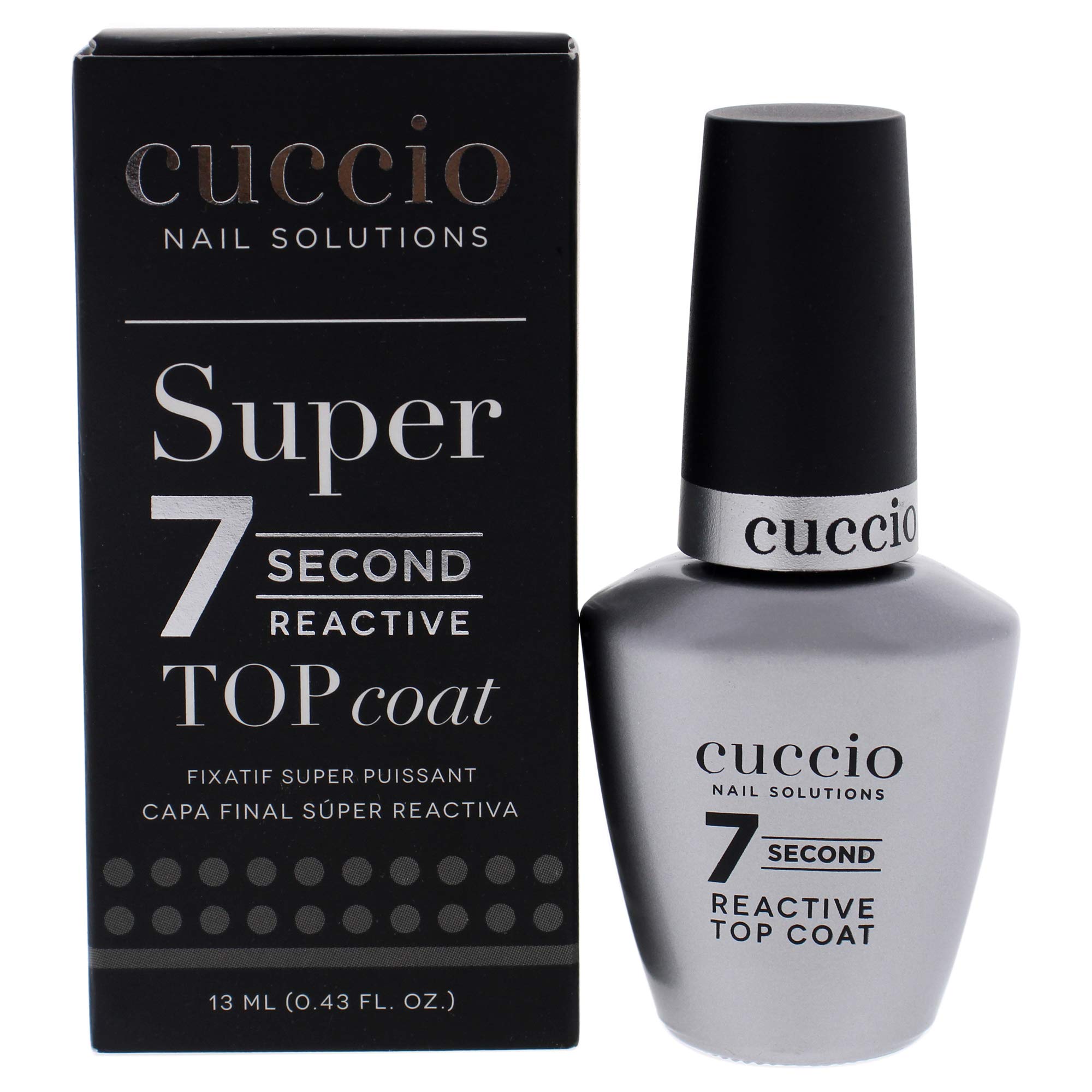 Cuccio 7 Second Reactive Top Coat, 0.43 Ounce
