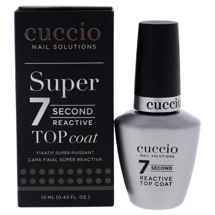 Cuccio 7 Second Reactive Top Coat, 0.43 Ounce