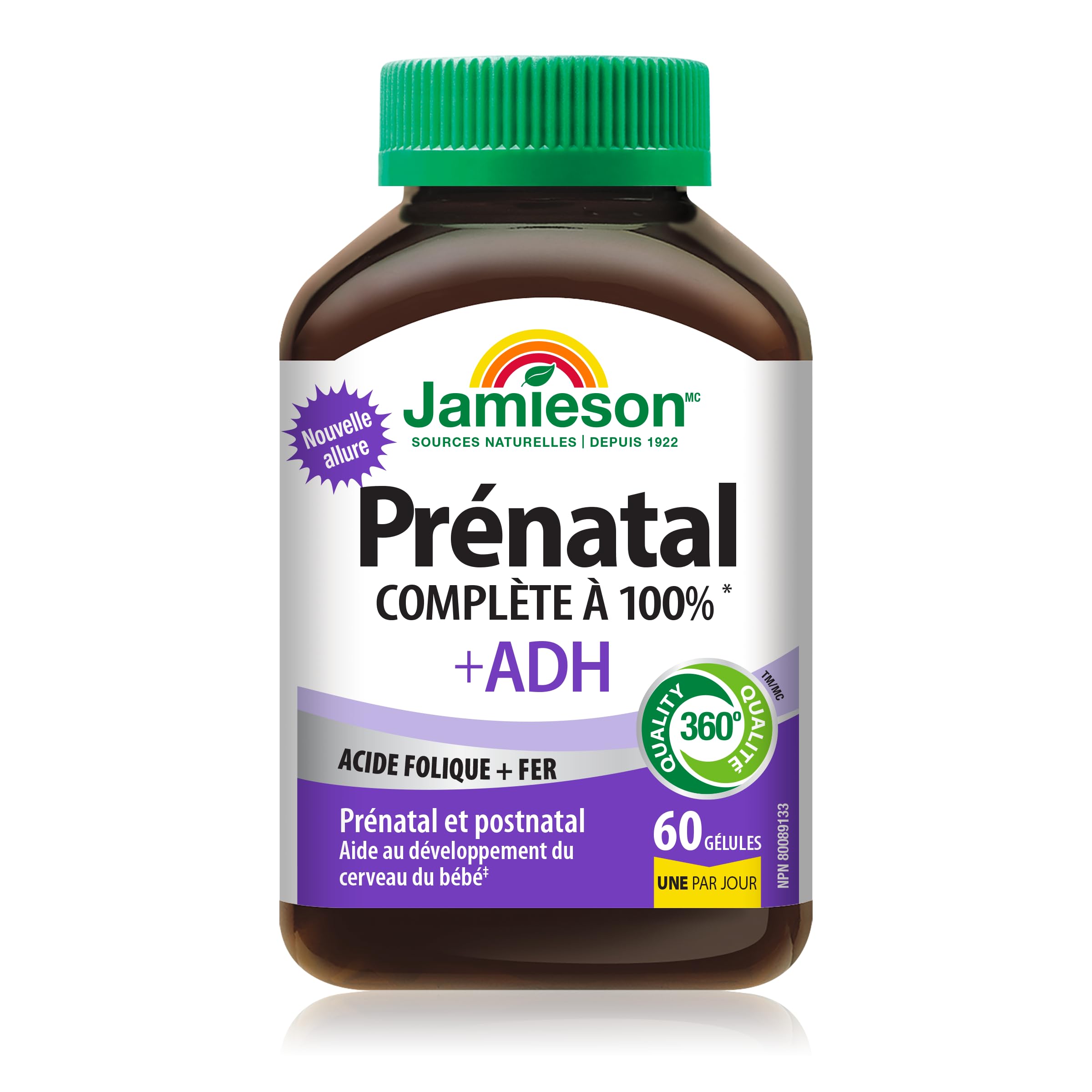 Jamieson PRENATAL Complete Multivitamin with DHA Supplement 60 Softgels