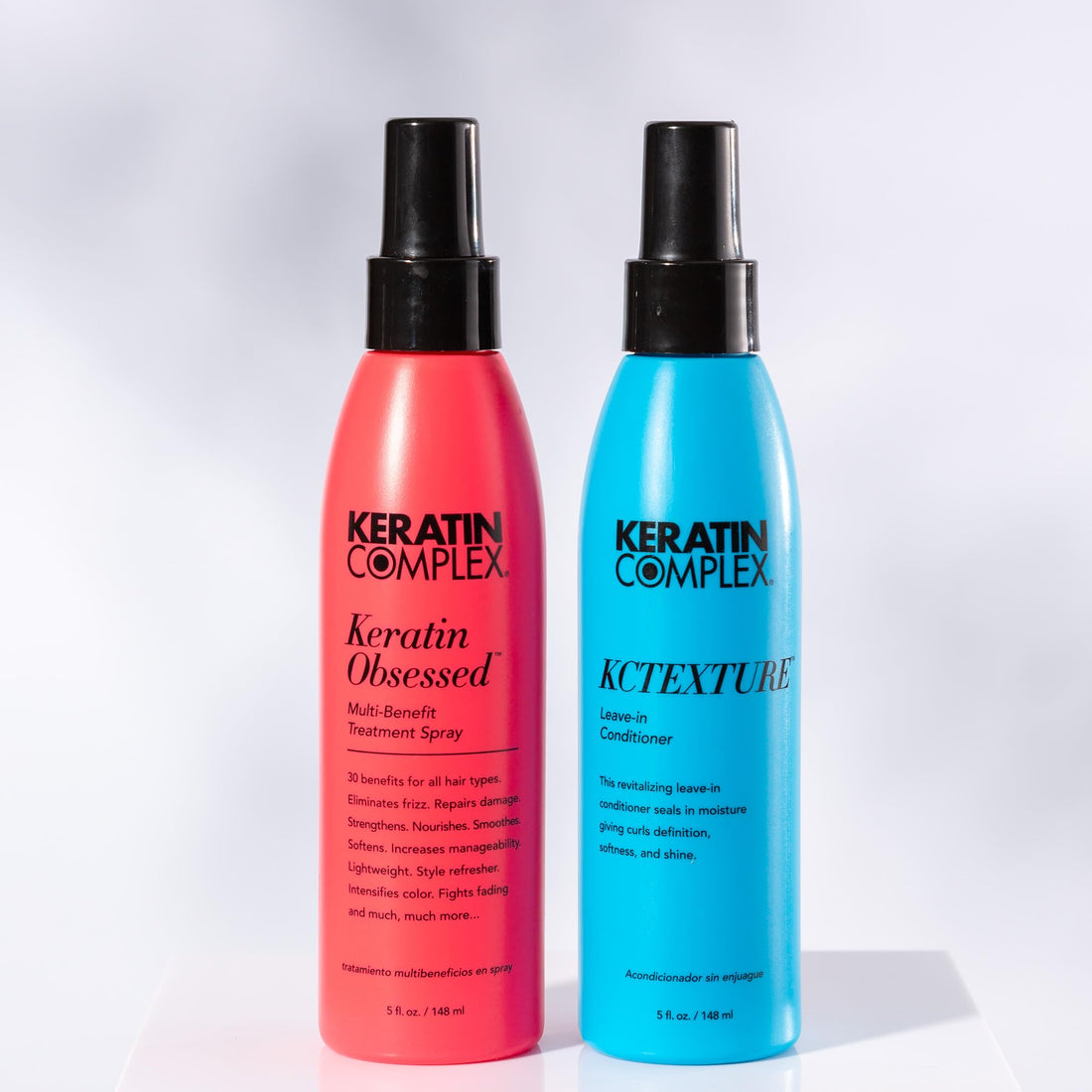 Keratin Complex - Blow Dry Essential Curl Kit - Keratin Obsessed, 5 fl oz + KCTEXTURE Leave-In Conditioner, 5 fl oz