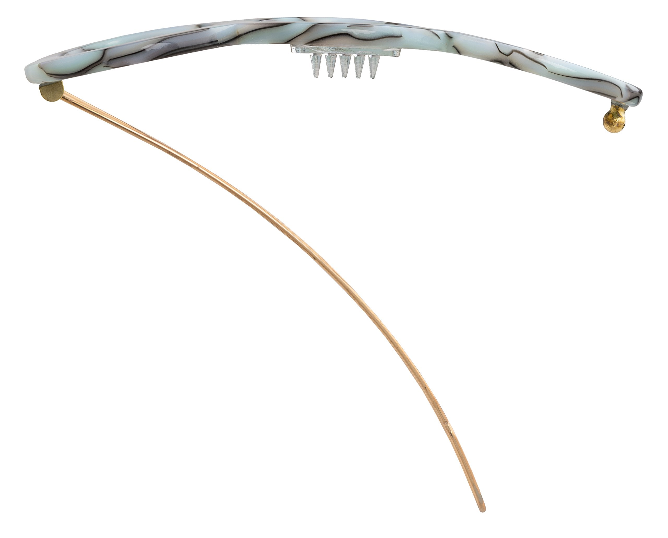 South Sea: France Luxe Triple Circle Tige Boule Barrette - South Sea