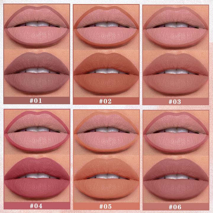 AOAZXBB 12 Colors Lip Liner Set Lip Liner Pencil Natural Nude Brown Matte Lip Liner Long Lasting Smooth Lip Pencil for Daily Lip Makeup