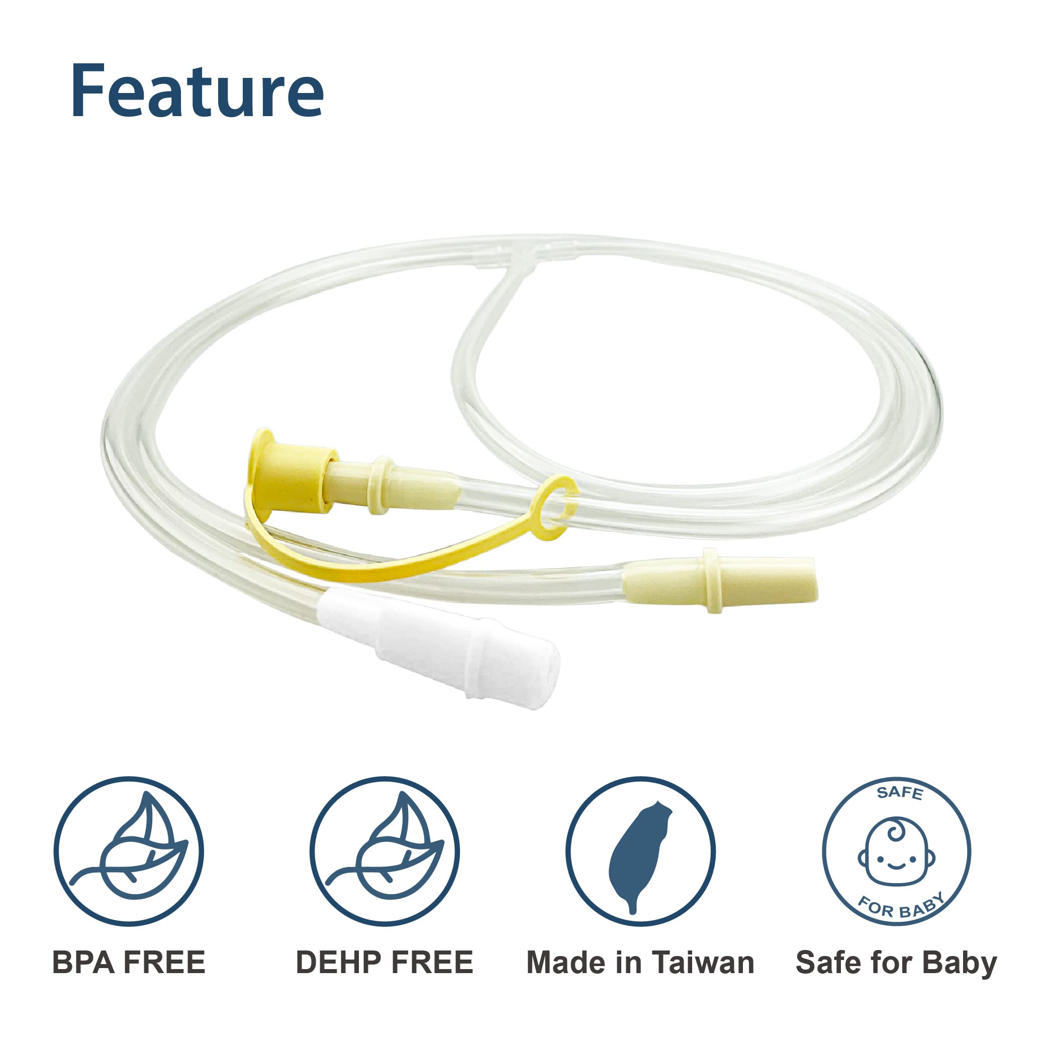 BabyShown Tubing Compatible with Medela Freestyle Flex and Medela Swing Maxi Flex Pumps, Replace Freestyle Flex and Swing Maxi Flex Tubing, Not Original Medela Pump Parts Medela Tubing Replacement