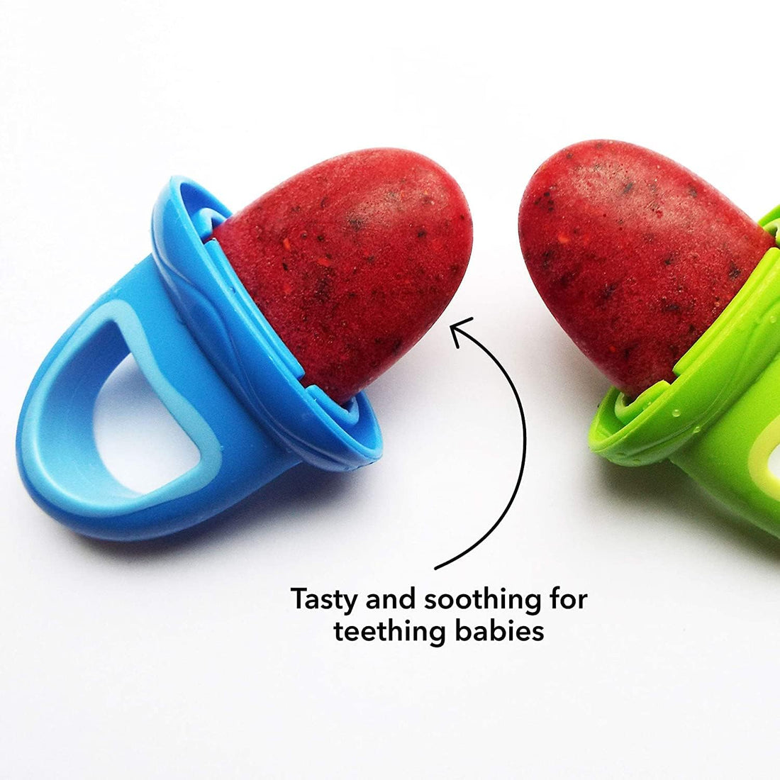 Nuby Garden Fruitsicle Replacement Handles, 4 Count, Muli-Color