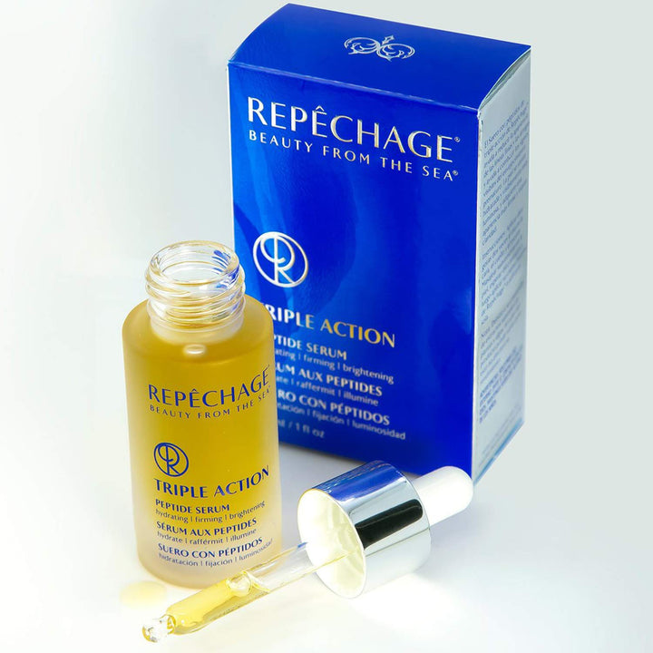 Repechage Triple Action Peptide Serum | Hydrating, Firming & Brightening | 30 ml / 1 fl oz