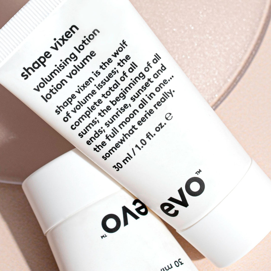 EVO Shape Vixen Volumizing Lotion - Professional Hair Styling Blow Dry Texture Mask for Fine Thin Straight Hair - Travel Size, 30ml / 1.01fl.oz