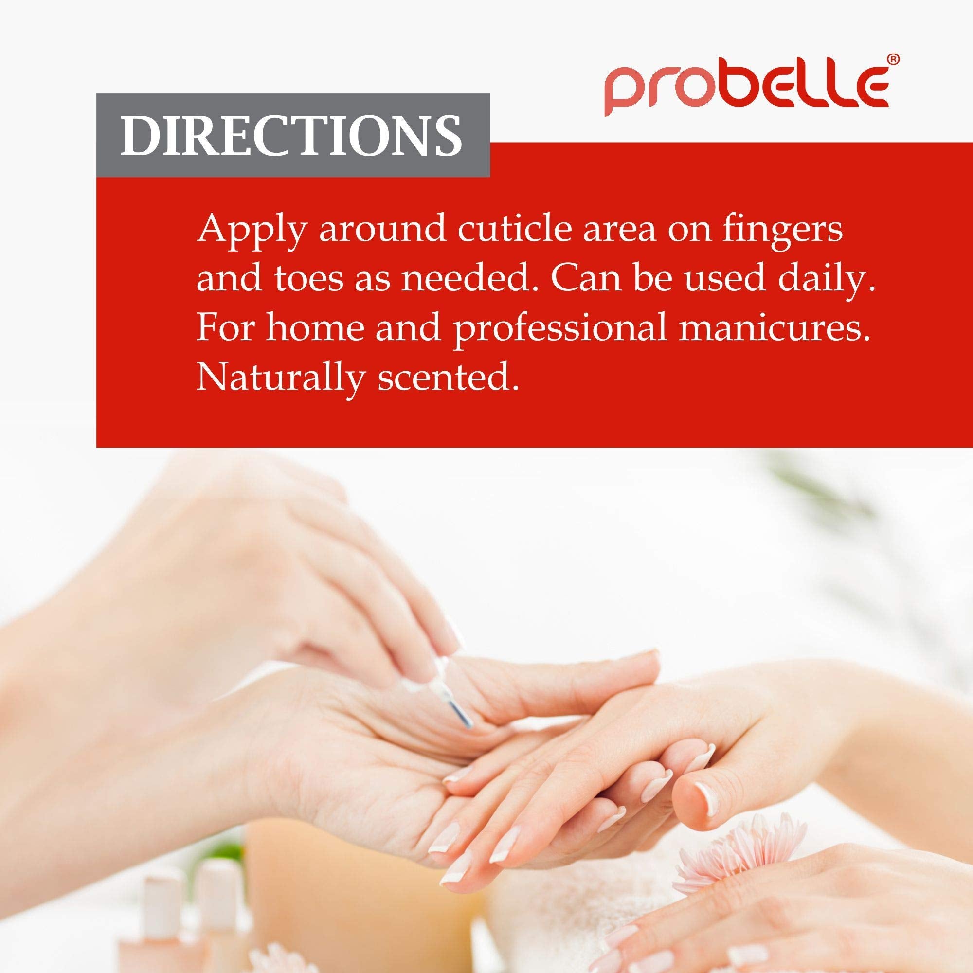 Probelle Kukui Nut Oil Botanical Cuticle Oil, Conditions And Softens Cuticles For Healthy Nails And Cuticle Growth. 5Oz/ 15 Ml