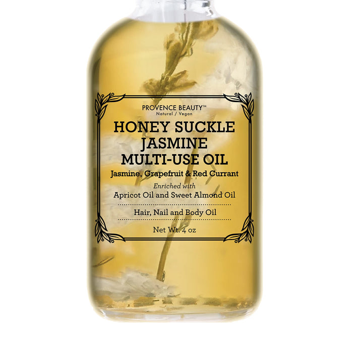BEAUTE DE PROVENCE Multi-Use Face, Body & Hair Oil - Hydrates Skin, Restores Shine - With Apricot, Coconut Oil & Vitamin E - 4 Fl Oz
