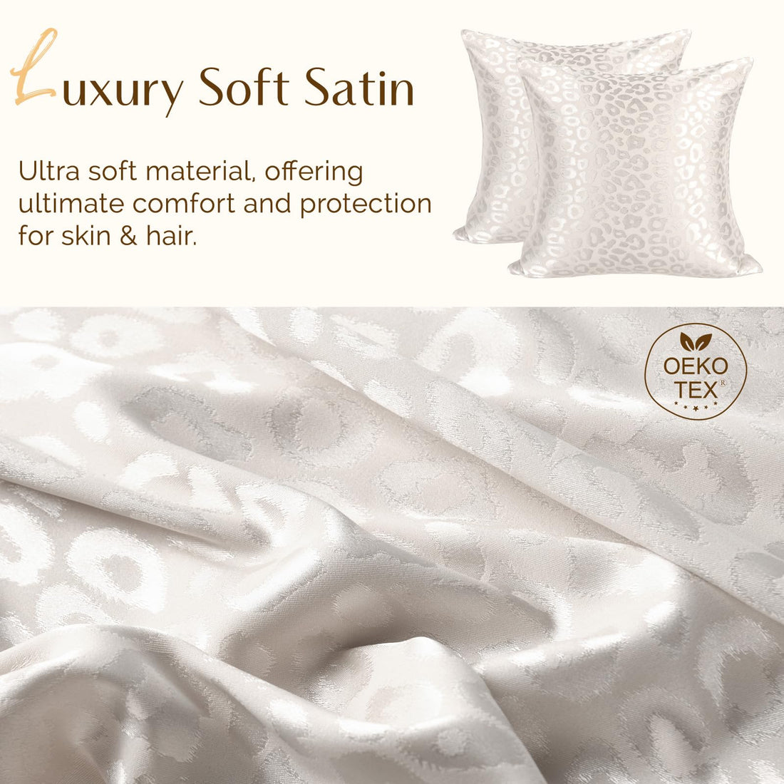 YANIBEST Pack of 2 Decorative 20x20 inch Throw Pillow Covers Leopard Print Pillow Covers Modern Farmhouse Christmas Home Decor for Sofa Living Room Couch Bed