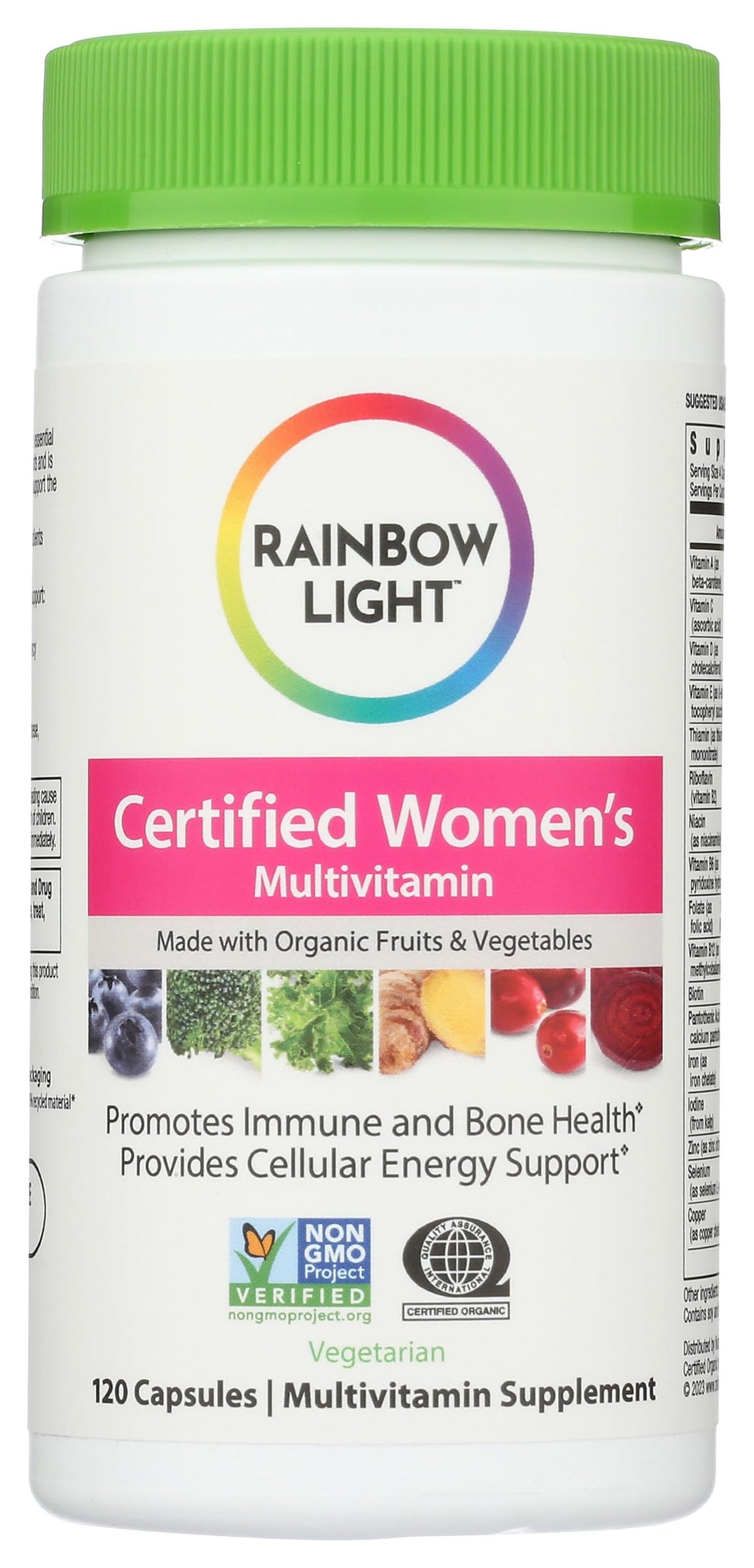 Rainbow Light Women's Organic Multi, 120-Capsules
