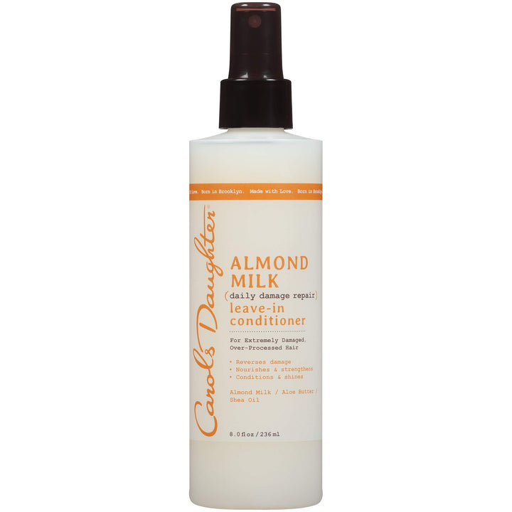 Carol’s Daughter Almond Milk Leave In Conditioner with Almond Milk, Aloe Butter and Shea Oil for Extremely Damaged Hair, 8 fl oz